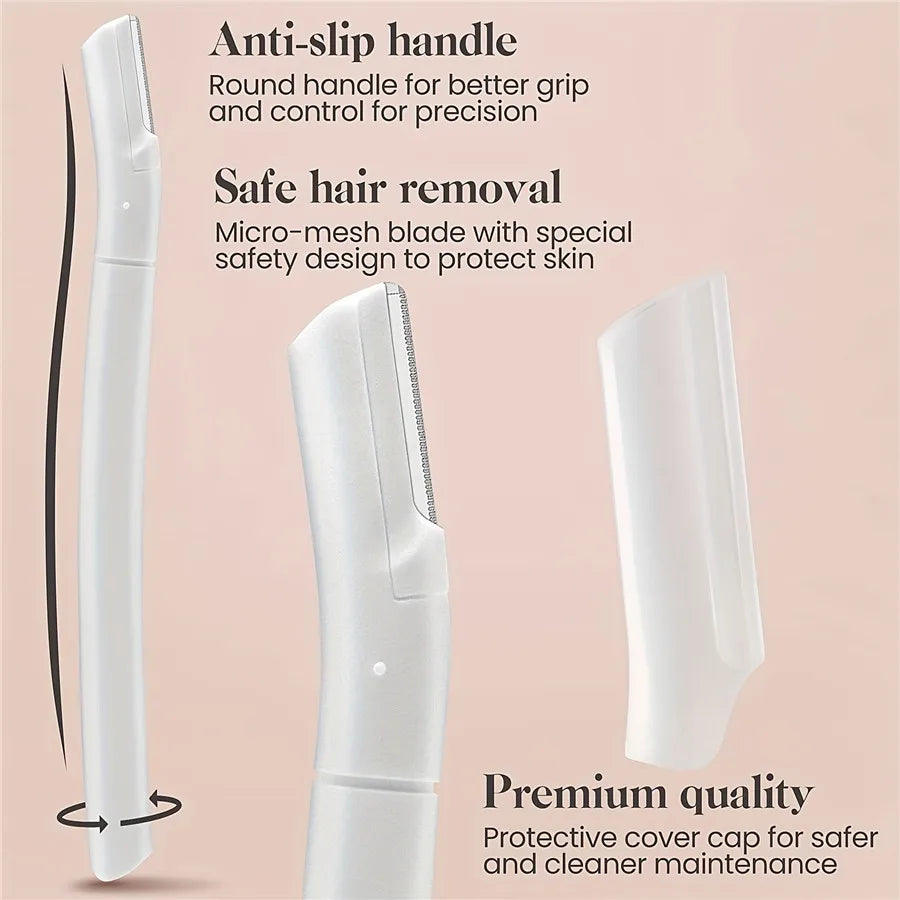 4 Uds. Maquinilla De Afeitar Para Cejas, Maquinillas De Afeitar Faciales Para Mujeres, Afeitadora De Cejas, Herramienta De Dermaplaning Para Exfoliar Y Refrescar La Piel