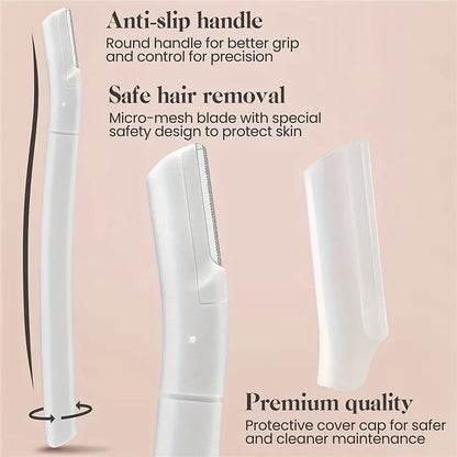 4 Uds. Maquinilla De Afeitar Para Cejas, Maquinillas De Afeitar Faciales Para Mujeres, Afeitadora De Cejas, Herramienta De Dermaplaning Para Exfoliar Y Refrescar La Piel