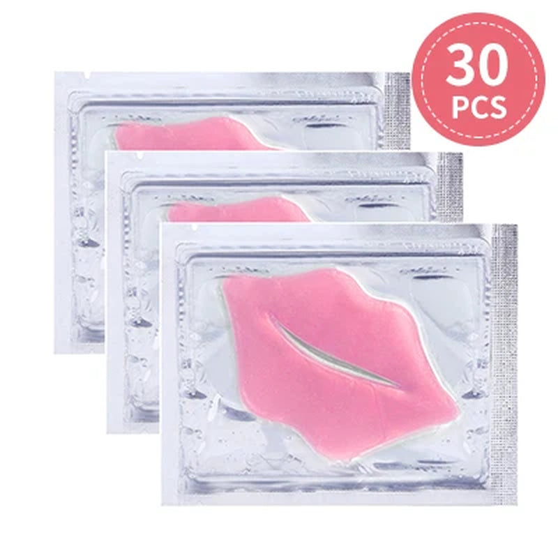 30 Uds. Mascarilla De Labios De Cristal De Colágeno, Parches De Gel, Líneas De Reparación Hidratantes, Almohadilla Carnosa Para Labios, Mascarilla Para Mejorar El Cuidado De Los Labios