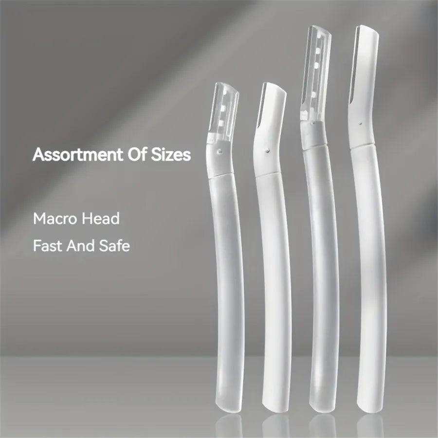4 Uds. Maquinilla De Afeitar Para Cejas, Maquinillas De Afeitar Faciales Para Mujeres, Afeitadora De Cejas, Herramienta De Dermaplaning Para Exfoliar Y Refrescar La Piel