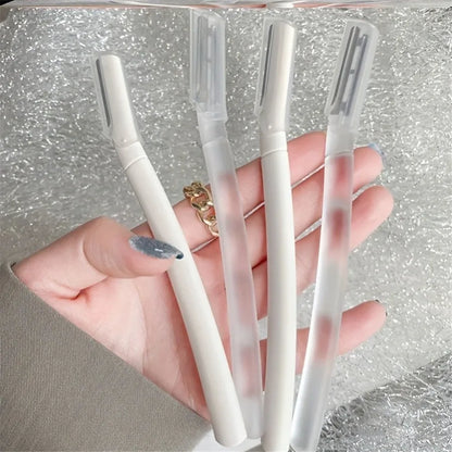 4 Uds. Maquinilla De Afeitar Para Cejas, Maquinillas De Afeitar Faciales Para Mujeres, Afeitadora De Cejas, Herramienta De Dermaplaning Para Exfoliar Y Refrescar La Piel