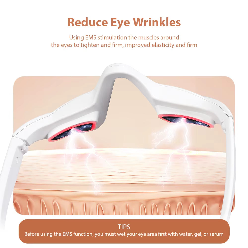 Masajeador De Ojos Ojeras Máquina De Belleza Para El Cuidado De Los Ojos Con Eliminación De Bolsas De Ojos