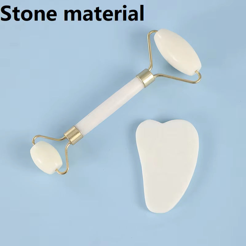 2 Uds Gua Sha Piedra Natural Gowoman Gua Sha Piedra Facial Gua Sha Rodillo De Visage Para Herramienta De Masaje Facial Raspador Gouache LBHL07